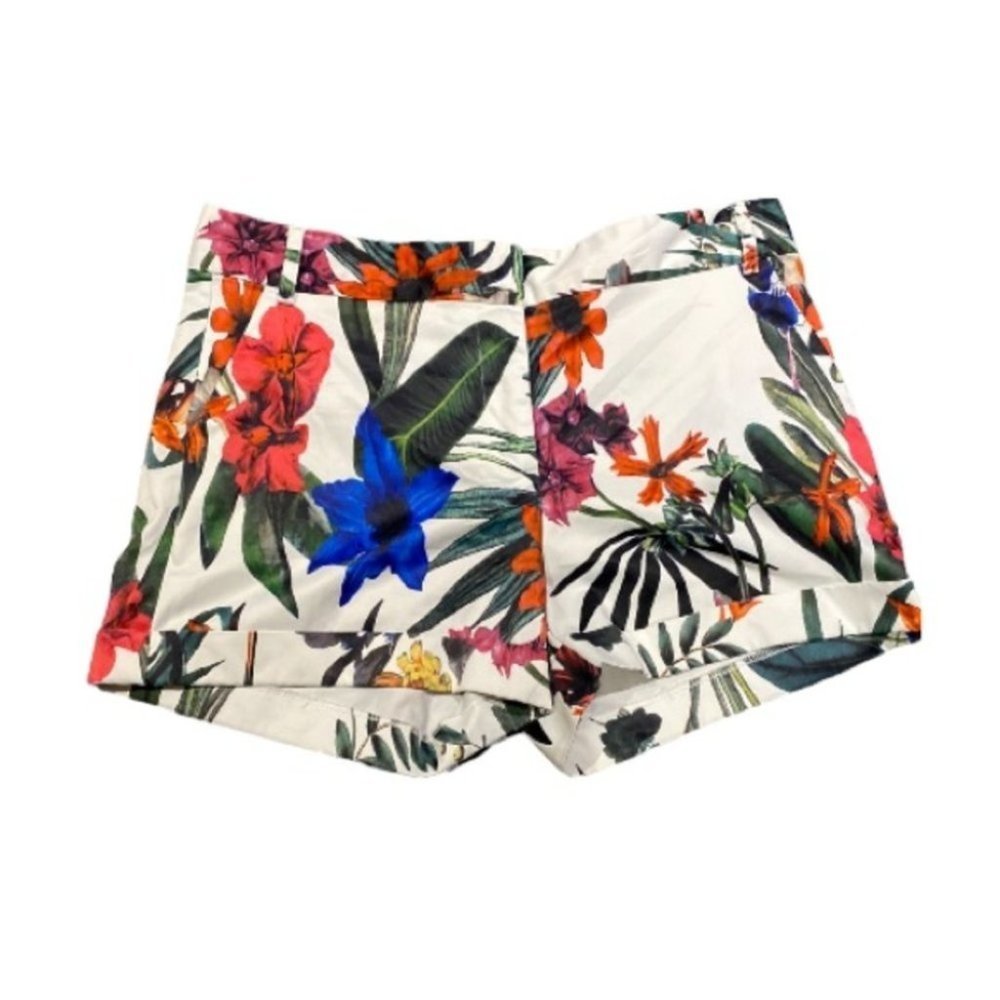 Ovi Floral Shorts with Pockets and Belt Loops Size Large